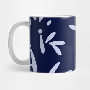 Dark blue pattern design batik style Mug